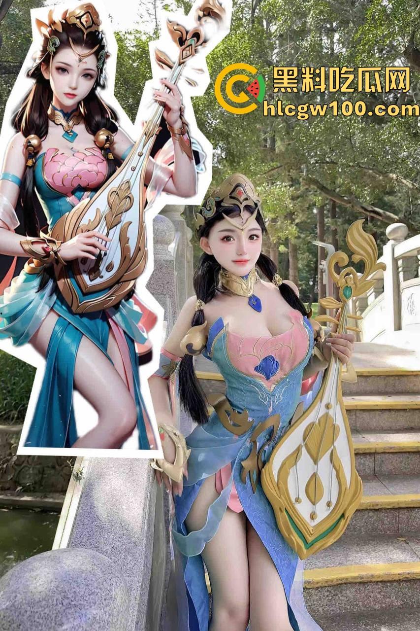 王者荣耀杨玉环奶量爆表，COS妹子大奶子乳交新玩法，这波操作真的很开门，奶妈果然不是白叫的！