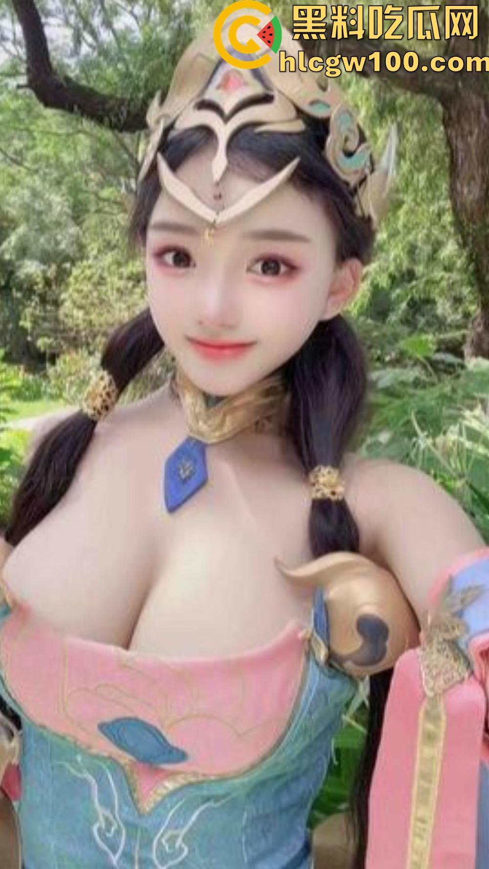 王者荣耀杨玉环奶量爆表,COS妹子大奶子乳交新玩法,这波操作真的很开门,奶妈果然不是白叫的!