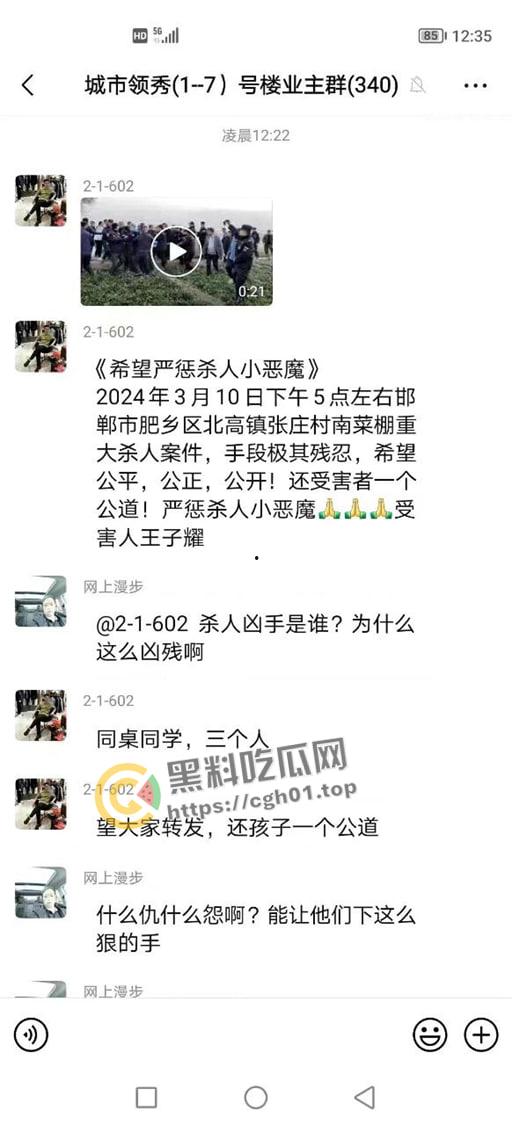 热瓜速递！邯郸肥乡【王子耀】被三名初中生残杀埋尸 案发细节以及凶手照片曝光 被村民追着打