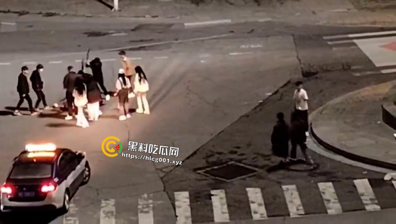 河南信阳古惑仔！大街上持刀砍杀 宛如黑帮片械斗  杀了就走 年轻人就是天不怕地不怕啊