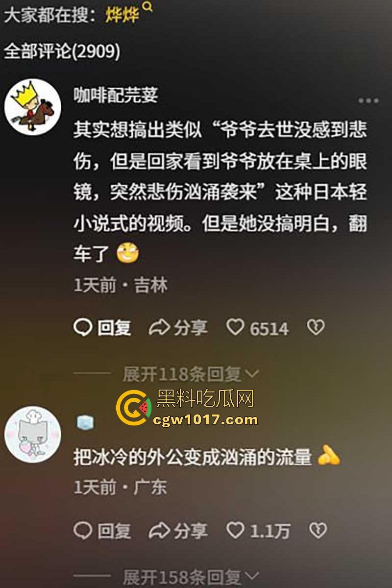 抖音【烨烨烨烨】外公去世还要去柏林游玩,亲人尸骨未寒就蓝天自拍,还蹭哀悼流量,如果外公还在世该多心寒啊!