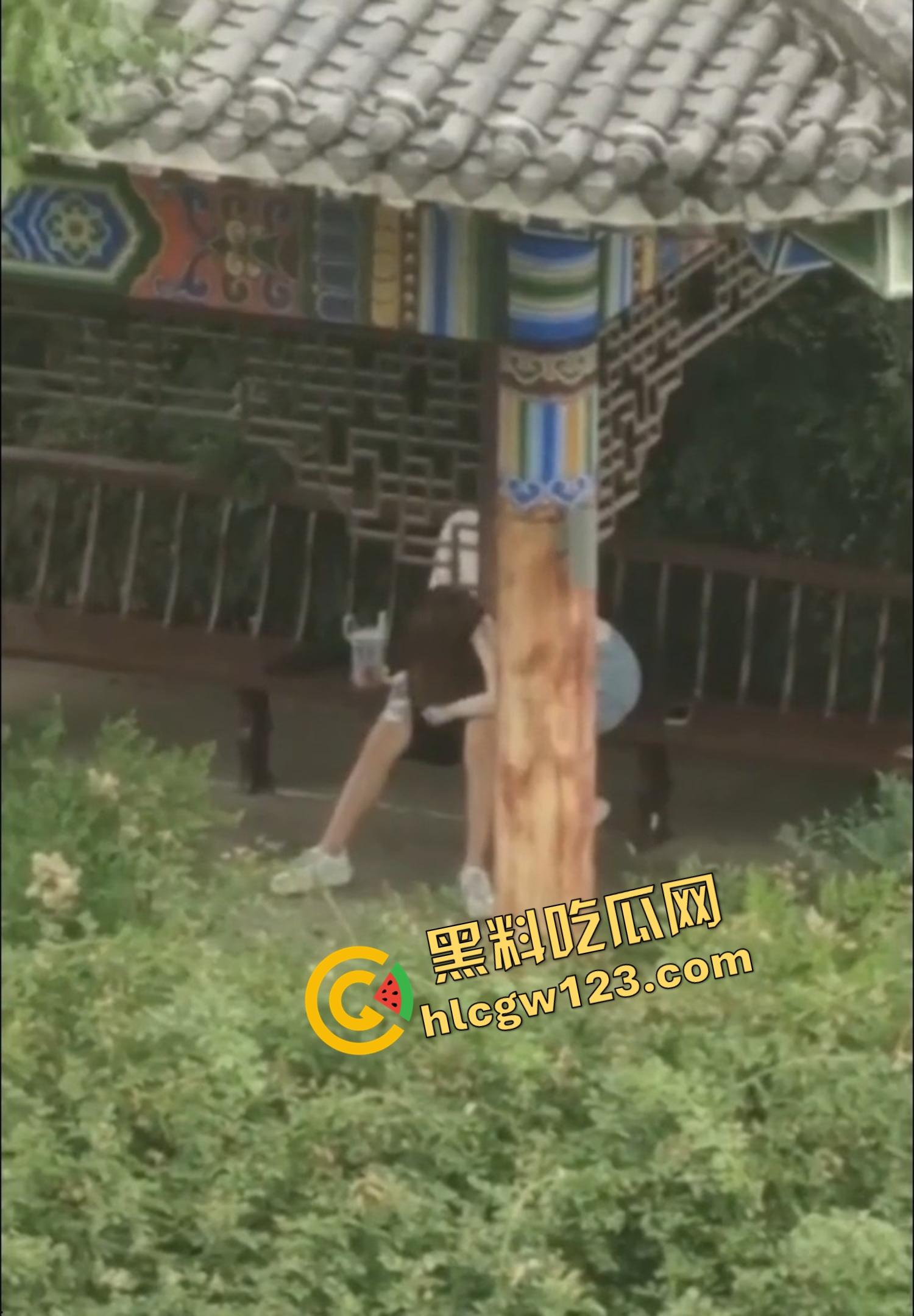 栓Q了兄弟,40秒吃屌传全校,陕西理工情侣校内凉亭乱搞疯传,妹子趴着狂吞直到男的射出来!