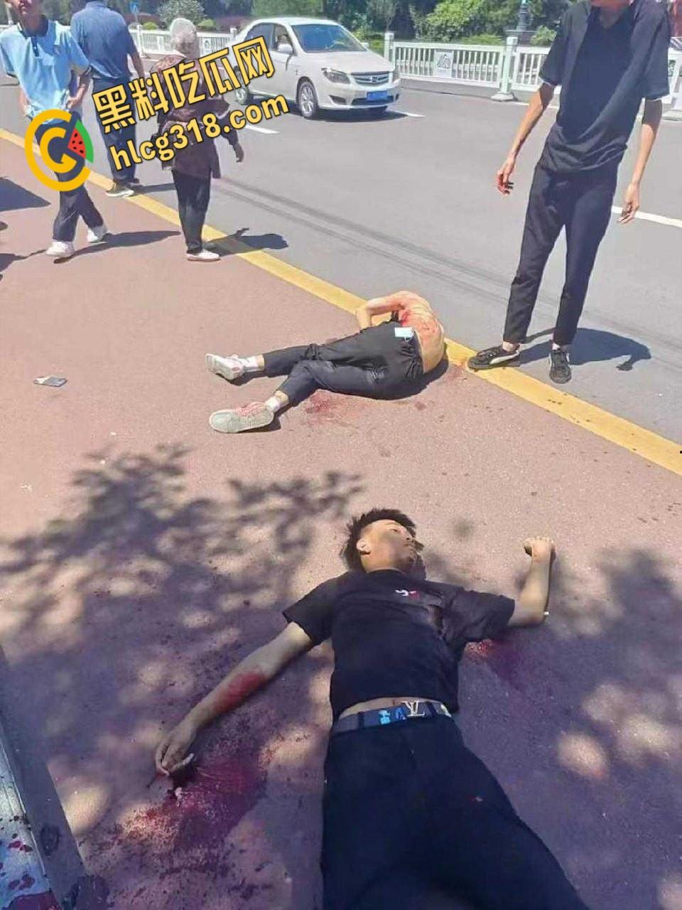 甘肃平凉五中高三学生,街头火拼刀战,社会小混混一个打五个,1死1伤3逃战绩可查!