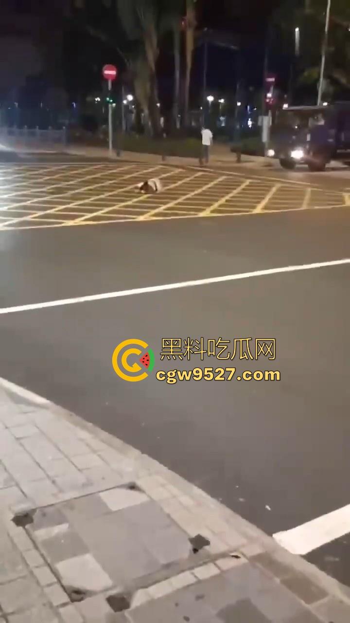 澳门深夜街头一女子与男友闹矛盾，到大街上横躺堵车，到底是受了什么刺激啊，这真的是拿生命开玩笑！