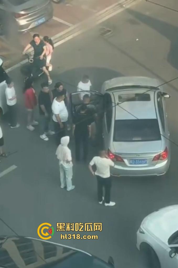 河南许昌长葛停车纠纷变全武行!本地司机狂挥拳痛殴外地车主,全家属拉着外地车主不让走!