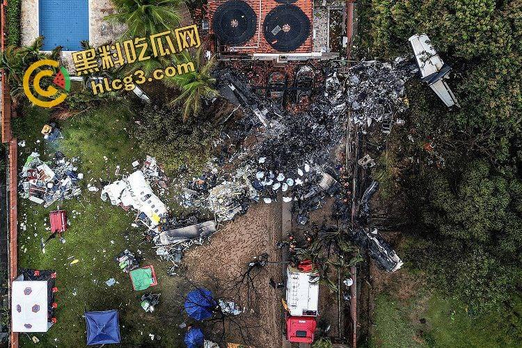 坠机空难事件!巴西一架客机坠毁圣保罗 空中盘旋撞击地面 机上62人全部死亡!